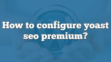 How to configure yoast seo premium?