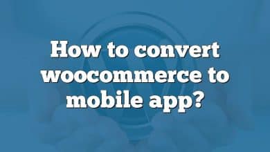 How to convert woocommerce to mobile app?