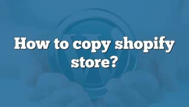 How to copy shopify store?