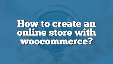 How to create an online store with woocommerce?