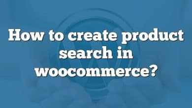 How to create product search in woocommerce?