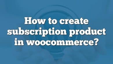 How to create subscription product in woocommerce?