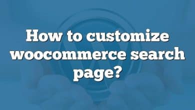 How to customize woocommerce search page?