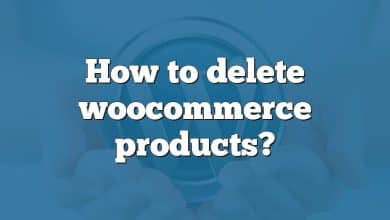 How to delete woocommerce products?