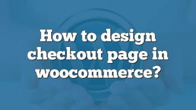 How to design checkout page in woocommerce?