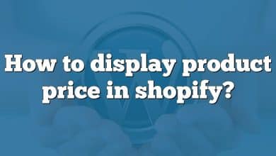 How to display product price in shopify?