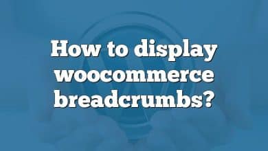 How to display woocommerce breadcrumbs?