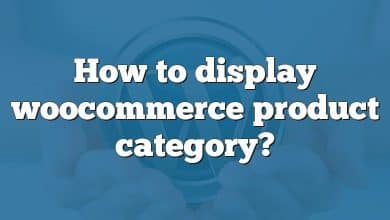 How to display woocommerce product category?