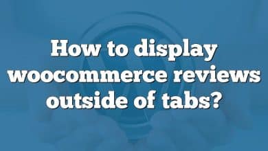 How to display woocommerce reviews outside of tabs?