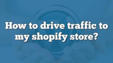 How to drive traffic to my shopify store?