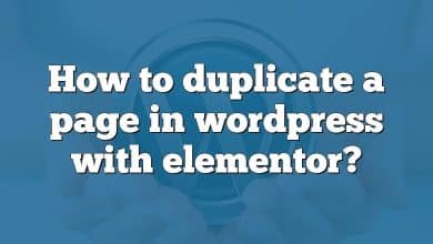 How to duplicate a page in wordpress with elementor?