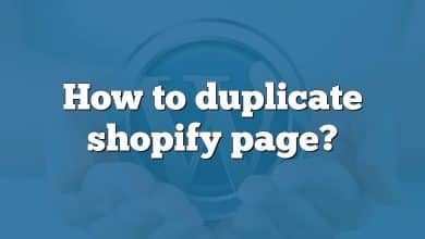 How to duplicate shopify page?