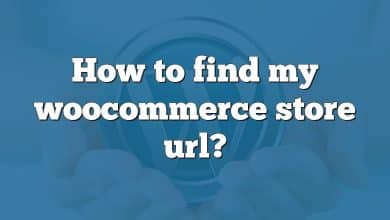 How to find my woocommerce store url?