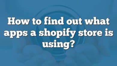 How to find out what apps a shopify store is using?