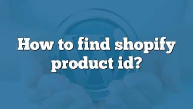 How to find shopify product id?