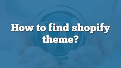 How to find shopify theme?