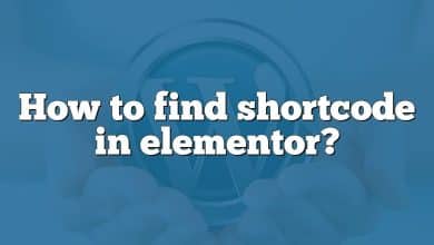 How to find shortcode in elementor?