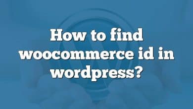 How to find woocommerce id in wordpress?