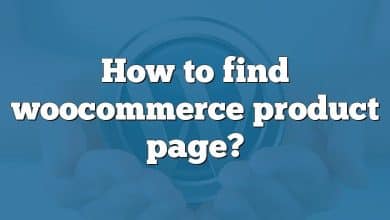 How to find woocommerce product page?