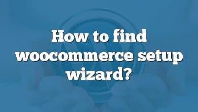 How to find woocommerce setup wizard?