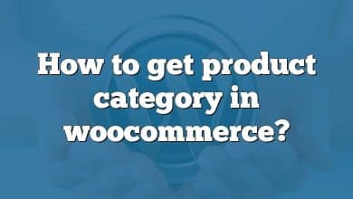 How to get product category in woocommerce?