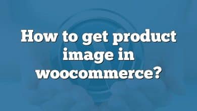 How to get product image in woocommerce?