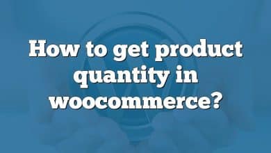 How to get product quantity in woocommerce?