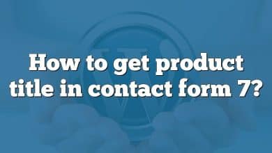 How to get product title in contact form 7?