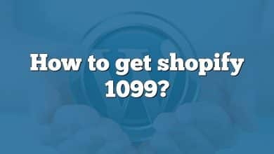 How to get shopify 1099?
