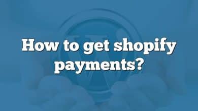 How to get shopify payments?