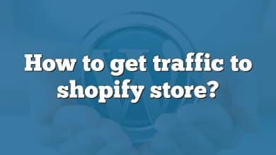 How to get traffic to shopify store?