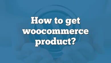 How to get woocommerce product?