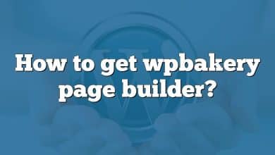 How to get wpbakery page builder?