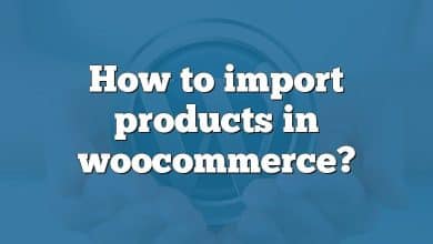 How to import products in woocommerce?