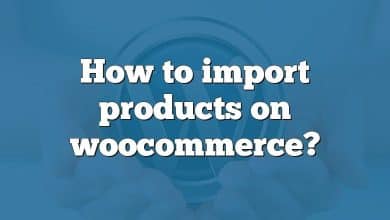 How to import products on woocommerce?