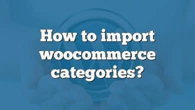 How to import woocommerce categories?