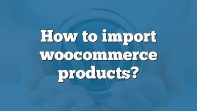How to import woocommerce products?