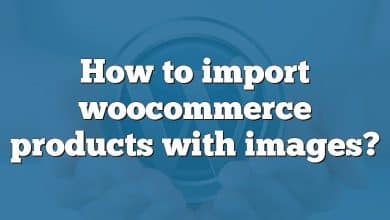 How to import woocommerce products with images?