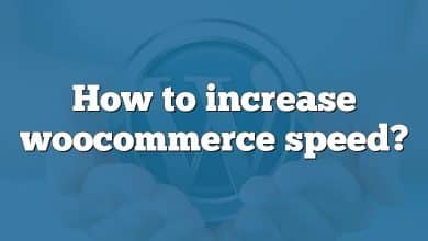 How to increase woocommerce speed?