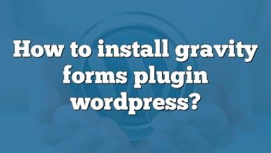 How to install gravity forms plugin wordpress?