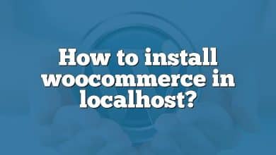 How to install woocommerce in localhost?