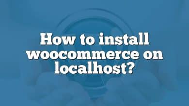 How to install woocommerce on localhost?