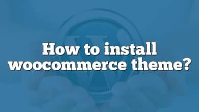 How to install woocommerce theme?