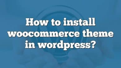 How to install woocommerce theme in wordpress?