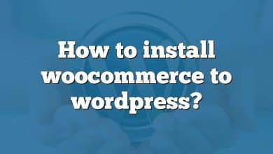 How to install woocommerce to wordpress?
