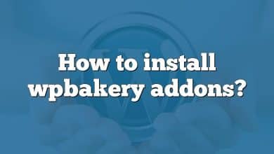 How to install wpbakery addons?