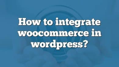 How to integrate woocommerce in wordpress?