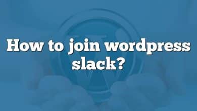 How to join wordpress slack?