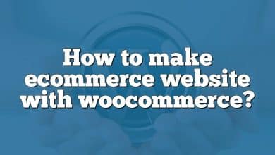 How to make ecommerce website with woocommerce?