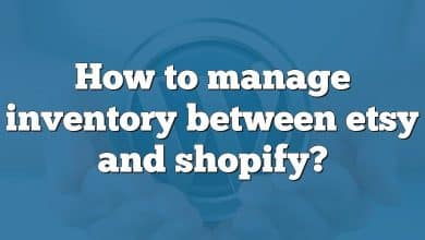 How to manage inventory between etsy and shopify?